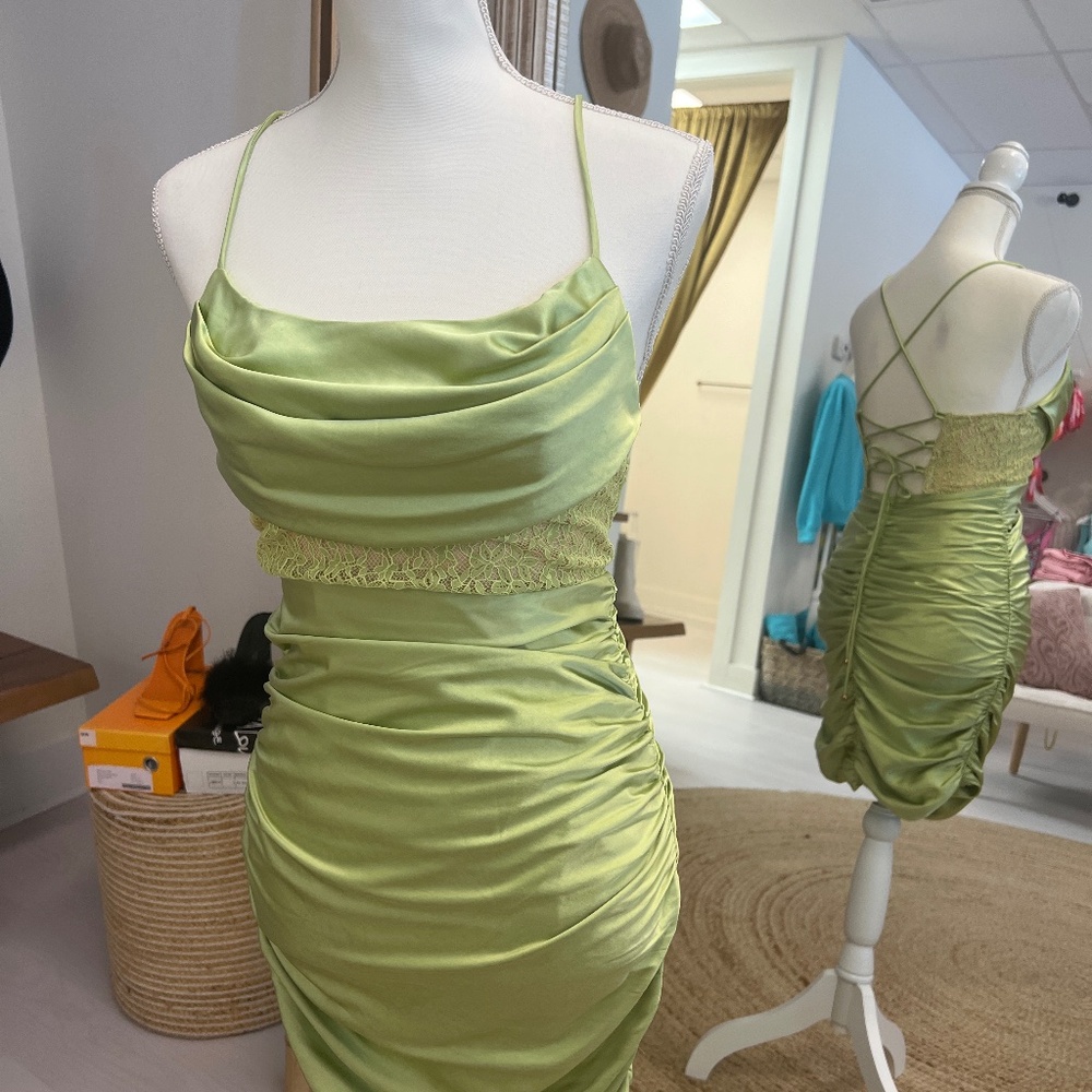Lime Green Semi formal dress